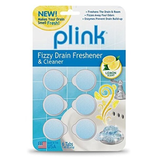Plink Fizzy Drain Freshener & Cleaner, Fresh Lemon, PK6 PDF01B